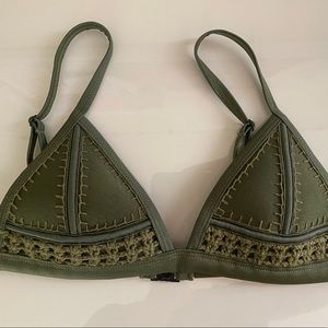 Green Triangl Rare Bikini Top